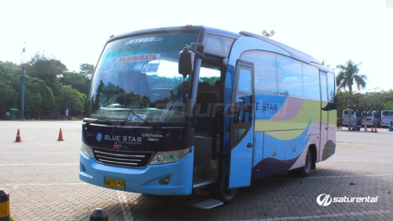 Info Lengkap Foto Dan Harga Sewa Bus Pariwisata Blue Star