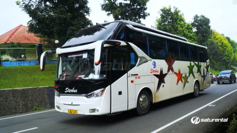 Info Lengkap Foto Dan Harga Sewa Bus Pariwisata Starbus - Saturental