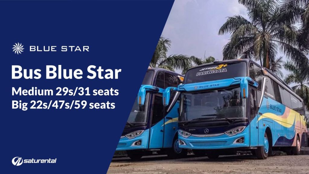 Info Lengkap Foto dan Harga Sewa Bus Pariwisata Blue Star